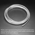 Pneumatic Tubing - Air Compressor PU Line Hose, Clear for Water Fluid Transfer (6mm ID x 8mm OD, 6.6 Ft Length)