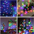 AUAUY 40 19.6FT 2 Snowflakes String Lights, LED String Lights Battery Operated Modes, Waterproof Outdoor Lights