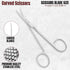 MEDI ALERT 4.5" Iris Micro Dissecting Scissors Curved Fine Point-Perfect for Doctors, Nurses, EMS, Students, Education