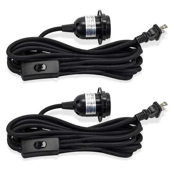 Rustic State Fabric Cord with Toggle Switch for Hanging Pendant Lamp Fixture