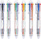 Shuttle Art Multicolor Pens, 23 Pack 6-in-1 0.7mm Retractable Ballpoint Pens for Office School Supplies