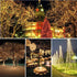 2 Pack 100 LED Solar Powered String Lights, 33FT Each, 8 Modes Waterproof Fairy Lights for Garden, Patio, Party,