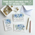 -54 Hadley Designs Wedding Thank You Cards with Envelopes Floral Thank You Cards Wedding with Envelopes, ThankYou Notes