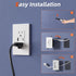 CIRKULYX Kit,2 Outlets,7.8ft Outlet Relocation Kit,in Wall Cable Management AC+USB-A+USB-C,Power Relocation Kit