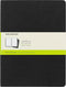 Moleskine Cahier Journal, Soft Cover, XL (7.5" x 9.5") Plain/Blank, Black, 120 Pages (Set of 3)