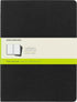 Moleskine Cahier Journal, Soft Cover, XL (7.5" x 9.5") Plain/Blank, Black, 120 Pages (Set of 3)