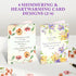 8 Pack 5x7in 4 Decorably Glittery Assorted Friend Card with Envelopes & Stickers - Cute Folded Life is Better with a