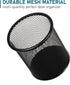 QYH Mesh Pen Cup, 6 Packs Black Metal Pencil Holder for Desk, 3.54x3.93 Inch Organizer