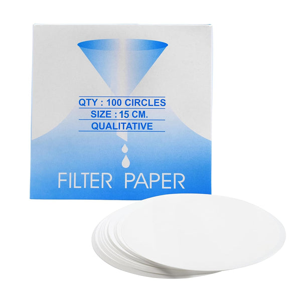 EISCO Premium Filter Paper, 15cm, Pack of 100, Chemistry Lab Filter Paper