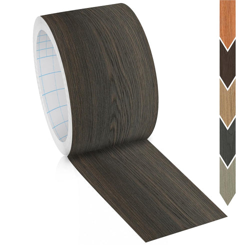 GSCIT Club Black Walnut Wallpaper, 2.4 inch X 15ft Self Adhesive Wood