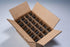 24 Pack Black Coated Boston Round Essential Oils Glass Bottles with Black Dropper Cap, 1oz