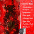 2 Pack 33ft 100 YEGUO Valentines Day String Lights Battery Operated, Each LED Red Christmas Lights Outdoor Waterproof