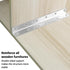 4 Pack 10.8" Wood,275mm L Bracket, Heavy Duty Corner Brace, Metal Shelf Bracket Angle Bracket for Shelves, Polished