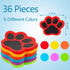 Outus 36 Pcs Paw Carpet Markers, 5'' Spots for Classroom, Carpet Dots for Line Up Sitting Spot, Back to School Teacher