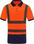 Reflective Gear Polo Shirt, Safety Short Sleeve Polo in Orange, Size 3XL