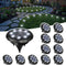 SOLPEX Mini Solar Ground Lights, 12 Pack Solar Lights Outdoor Waterproof, Landscape