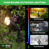 12V 5W MR16 Bulb 2700K Low Voltage Spotlight, Black LED Landscape Lighting, Outdoor Waterproof Aluminum Uplight