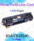 EASY PRINT Compatible Toner Cartridge Replacement for HP 85A CE285A, Black (1 Pack)