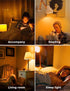 L LOHAS Amber Light Bulbs, Blue Light Blocking, A19 9W (60W Equivalent), Dimmable 1800K Warm Light, E26 Base, 4 Pack