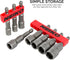 NEIKO 10065A 1/4 Hex Shank Magnetic Power Impact Nut Driver Set, 8 Piece Tool Set, Professional Grade
