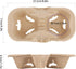 HOZEON 100 Pack 2-Cup Pulp Fiber Drink Carrier, to Go Coffee Cup Holder, Disposable Drink Carrier Tray for Hot or Cold
