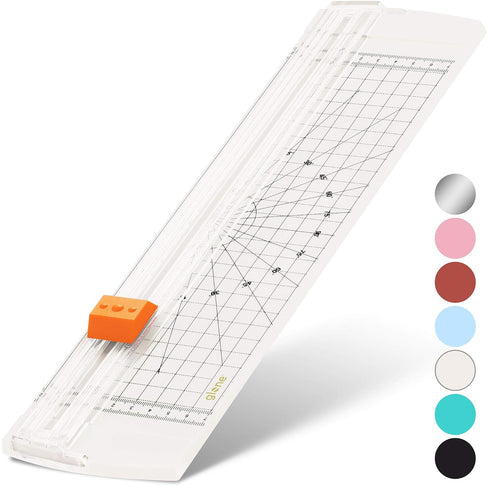 Glone 12 inch Paper Trimmer, A4 Size Cutter with Automatic Security Safeguard for Craft Paper and Photos