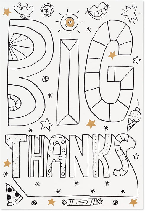 Child's Thank You Card - Big Thanks from Little Me