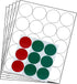 Royal Green Printable Stickers Sheets, Circle Labels 2 Inch Template Included, 10 Full Sheets - 212 Pack