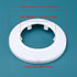 1.97" Outer Diameter Flange Water Pipe Cover, White PP Plastic Escutcheon Collar for Wall Pipe Decoration