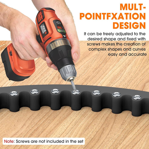 39Inch) Flexible Router Edge Guide,Router Templates for Woodworking,Flexible Curve Template for Precise Thread Border