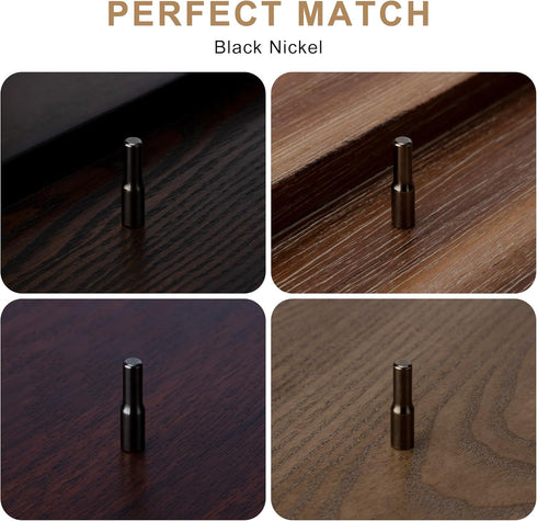 whitesnow 12pcs 1/4 Inch 5mm Metal Dual Diameter Shelf Pegs Pins Replacement Kitchen Cabinet Shelves Support Holders
