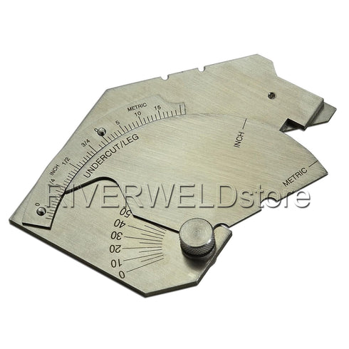 RIVERWELD Bridge Cam Gauge, Test Ulnar High-Low Misalignment for Depth of Undercut and Pitting Fillet Weld Length