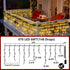 670 66ft 148 12 Dimmable LED Christmas Lights Outdoor, Warm White String Lights Indoor with Drops Modes, Curtain Window
