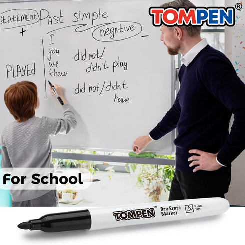 Black,160 Pack Dry Erase Markers Bulk Fine Tip,Low Odor Quick-Drying Whiteboard Markers for Office Home School Writing