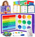 HEGYINI Magnetic Fraction Educational Puzzle STEM Toys Fraction Tiles and Fraction Circles Book