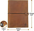 Refillable A5 Leather Binder Journal - 8.5x6" 6 Ring Organizer with Pockets, Hand-Crafted Genuine Leather Folio