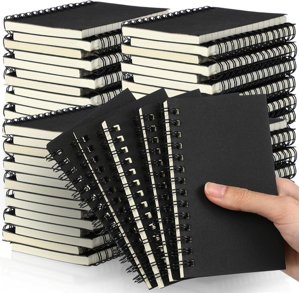 Jutom 54 Pcs Small Spiral Notebooks, 3 x 5 Inch Pocket Notebooks for Office Employee Appreciation Gifts