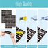Hebayy 308 Pantry Food Labels, 280 Preprinted Waterproof Stickers for Kitchen Containers, 28 Blank Ones, White on Black
