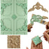 Nsrisml 5Pcs (8x8cm/3.15"x3.15") Wood Carved AppliquesOnlays Unpainted Wooden Corner Carving Decals for Mirrors