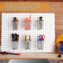 Spakon 6 Sets Pegboard Cups with Ring Hooks, Metal Pencil Holder for Desk Classroom Office Garage Workshop