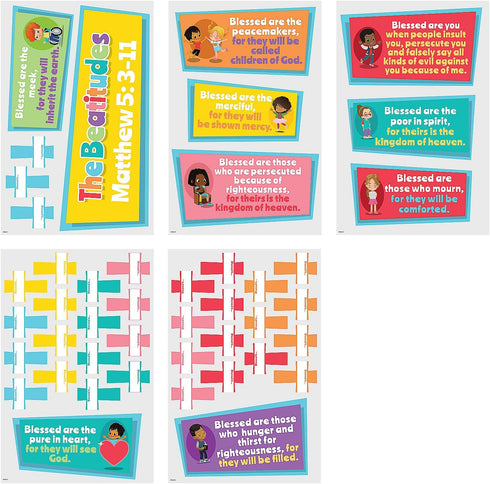 Write-On Beatitudes Bulletin Board Set, 5 Pieces