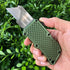 5PCS Caressolove Automatic Utility Knife, Green Razor Blades Pocket Knife, Box Cutters Retractable Heavy Duty, Premium
