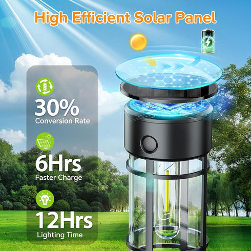 4 Pack IP65, LETMY Solar Pathway Lights Outdoor, Solar Lights Outdoor Waterproof Bright Garden Light for Yard Walkway