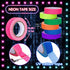 Whaline 6 Colors Neon Gaffer Cloth Tape - Fluorescent UV Blacklight Tape for UV Party (0.6 inch x 16.5 feet)