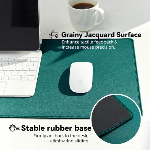 Waterproof Large Gaming Mouse Pad, Durable Stitched Edges, Non-Slip Rubber Base, Green 31.5"x11.8"x0.12"