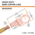 SELTERM 10pcs 8 AWG - 3/8" Stud Battery Lugs, Heavy Duty Wire Lugs, UL Bare Copper Eyelets Electrical Terminal
