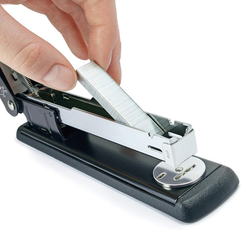 Rapesco 1602 Marlin Stapler, 25 Sheet Capacity and 2000 Type 26 Standard 1/4" Staples, Black
