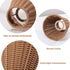 5.9in Clip-On Chandelier Lamp Shades Cone Imitation Rattan Lamp Shades Replacement Clip on Lamp Shade for Floor Lamp