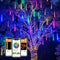 Smart Meteor Shower Rain Lights, 8Tube 128LED 11.48ft Color Changing Icicle Christmas