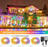33ft 100 JMEXSUSS LED Color Changing String Lights Plug in, Warm White & Multicolor Christmas Tree Lights Indoor